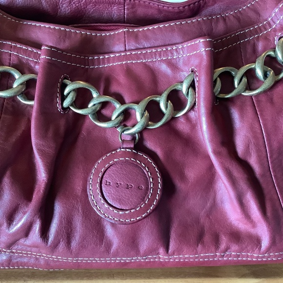 Hype Berry Red Leather Shoulder Bag - Picture 1 of 4